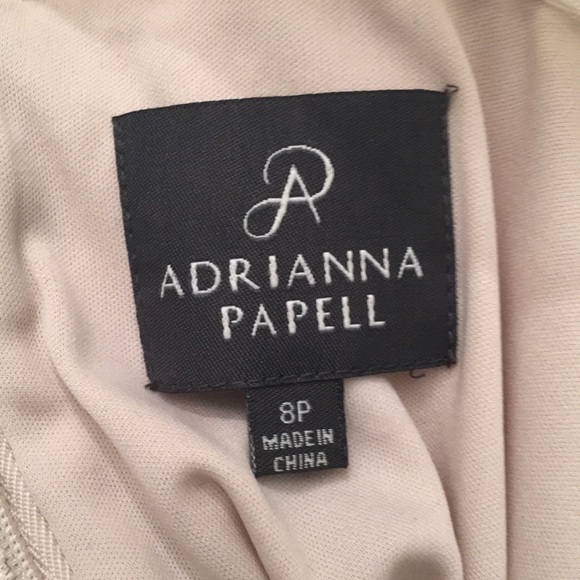 Adrianna Papell Champagne Lace Dress - Picture 2 of 7